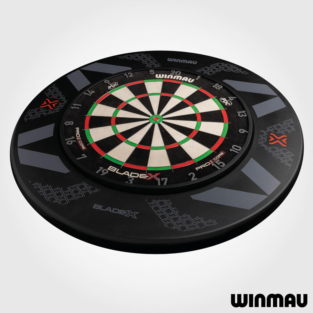 WINMAU Blade X Dartscheibe Schutzring – 360° Dartboard-Wandschutz – Stossabsorbierender Schaumstoff