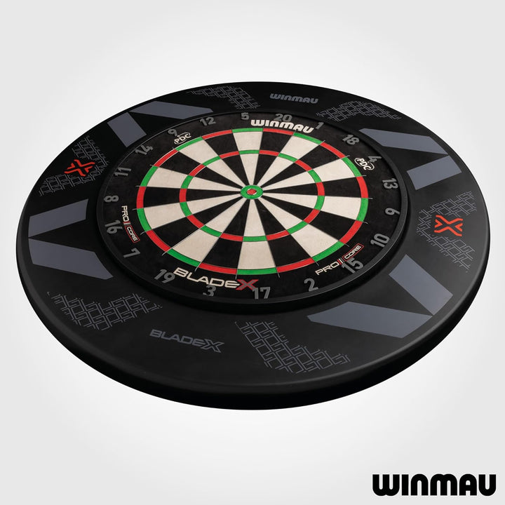 WINMAU Blade X Dartscheibe Schutzring – 360° Dartboard-Wandschutz – Stossabsorbierender Schaumstoff