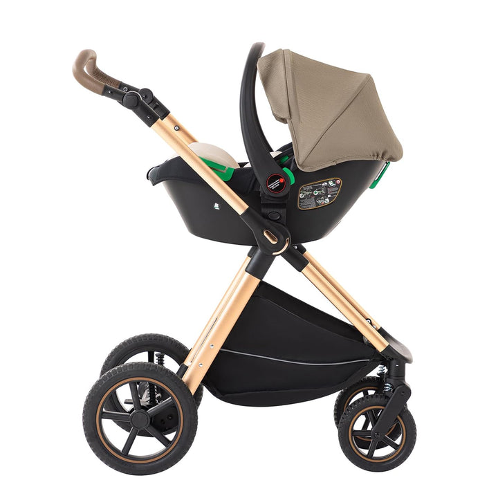 BEBBY 3-in-1 Kinderwagen KombiKinderwagen-Set 2-in-1 Buggy faltbar Luxus Hochlandschaft Neugeborenes