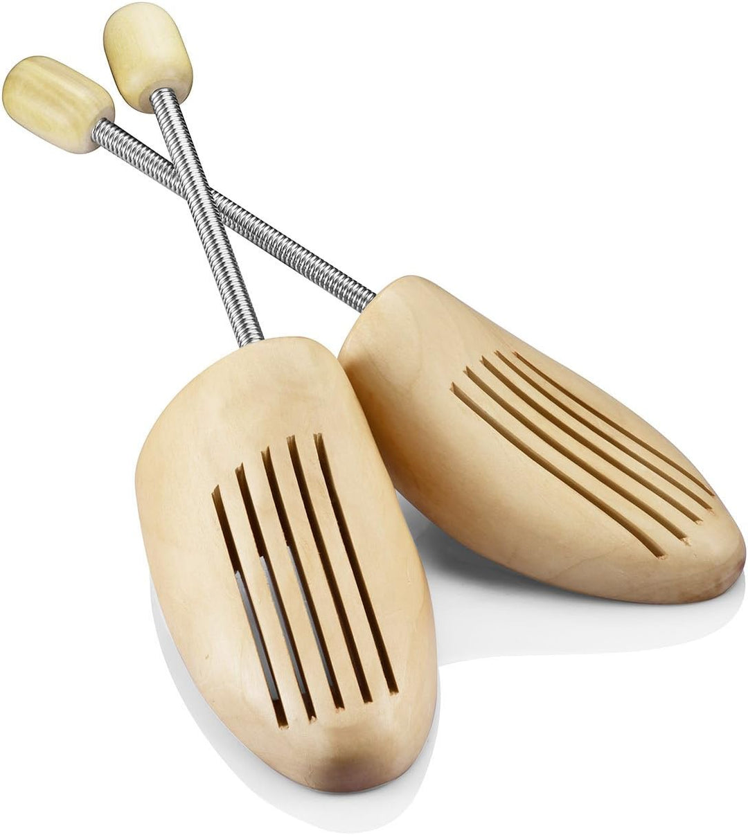 logei® 5 Paar Hochqualitativer Holz Spiralfeder Schuhspanner Schuhdehner Schuhweiter Herren Gr. 45-4