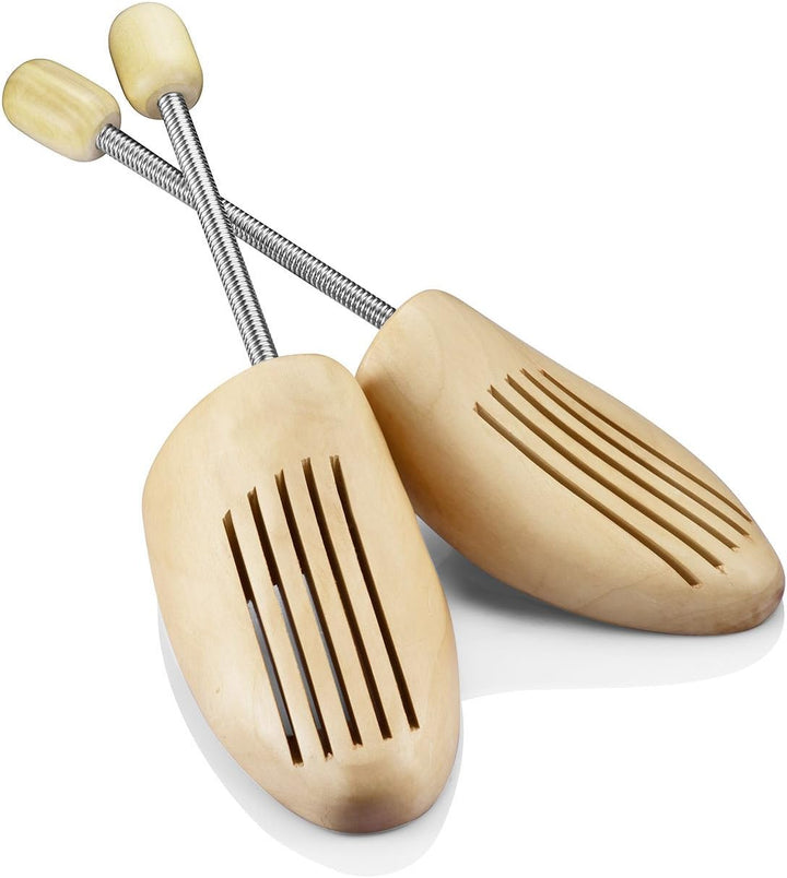 logei® 5 Paar Hochqualitativer Holz Spiralfeder Schuhspanner Schuhdehner Schuhweiter Herren Gr. 45-4
