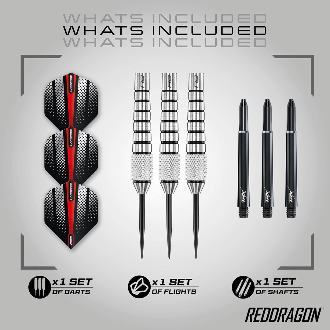 RED DRAGON Sidewinders 25g, 27g or 30g Flightmaster Tungsten Darts Set mit Flights und Schäfte 30.0