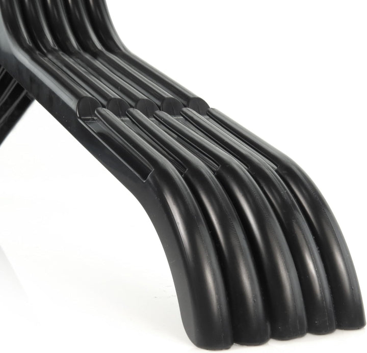 Hangerworld 30 Platzsparende Schwarze Kleiderbügel 43cm Robuster Kunststoff, 30