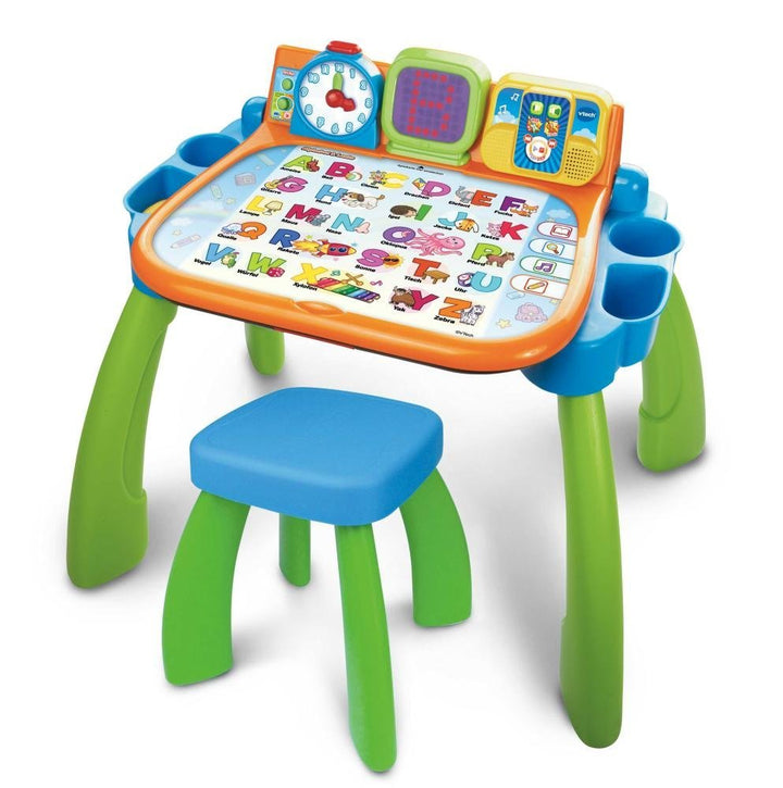 Vtech 80-154604 Magischer Schreibtisch 3-in-1 , green Grün Single, Grün Single