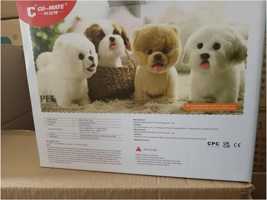 CU-MATE Elektrische und orangene Katzen, die praktische interaktion mit welpen, die gehen, bellen, m
