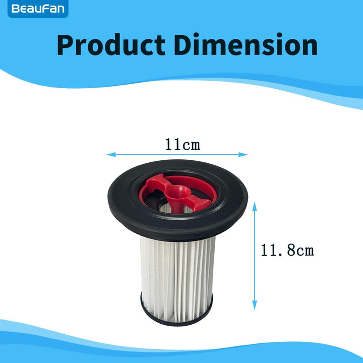 Packung mit 4 HEPA-Filtern und 1 Reinigungsbürste Filter passend kompatibel mit Bosch Unlimited Gen