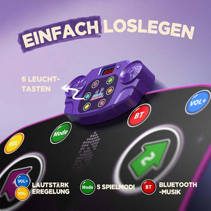 Hot Bee Tanzmatte Mädchen Kinder 3 4 5 6 7 8 9 10 11 12 Jahre, Geschenke Mädchen Kinder 3-12 Jahre,