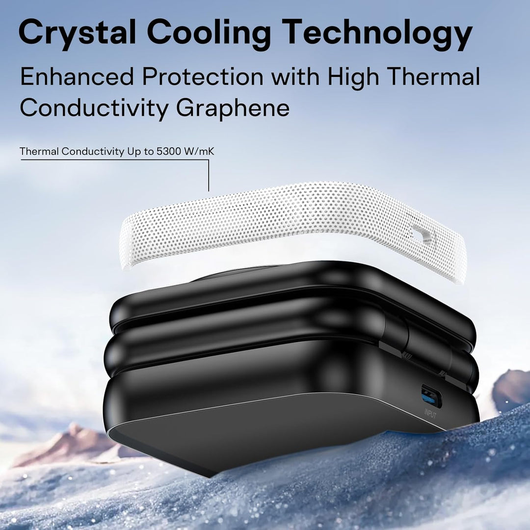 AC Island 5 in 1 iPhone Ladestation kompatibel mit Mag-Safe Ladegerät, Qi2 Faltbar Reisen Wireless C