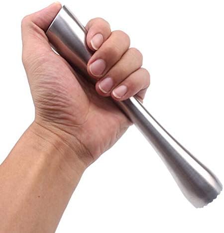 20,3 cm Stössel für Cocktails, professioneller Edelstahl-Stössel für altmodische Bitters, zum Kreier