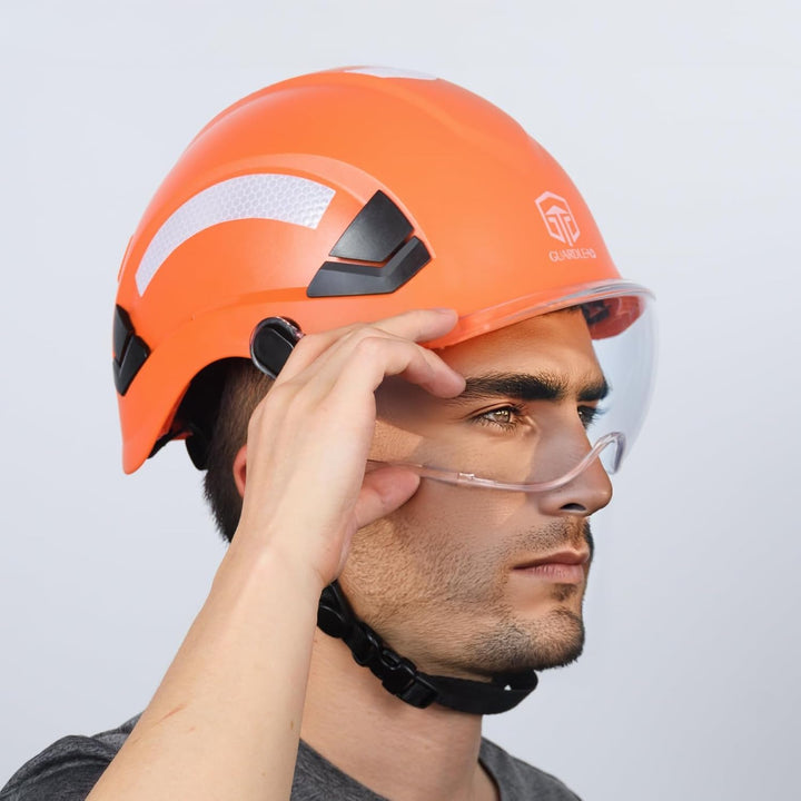 Schutzhelm Baustelle belüftet, bauhelme Erwachsene mit EN 397 Industriehelm, ANSI Z89.1 zugelassene