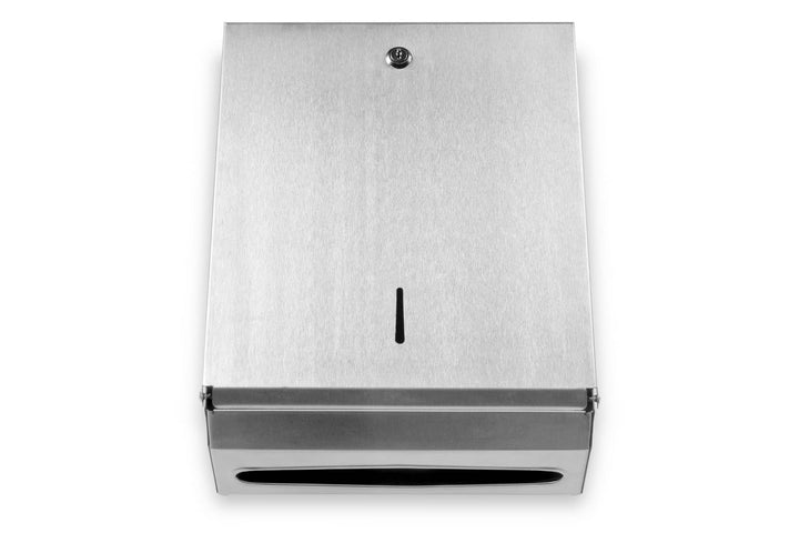 SemyTop Top ST-88672 Falthandtuch-Spender für ZZ-Falz, Edelstahl, metall, 28 ZZ/V Falten, ZZ/V Falte