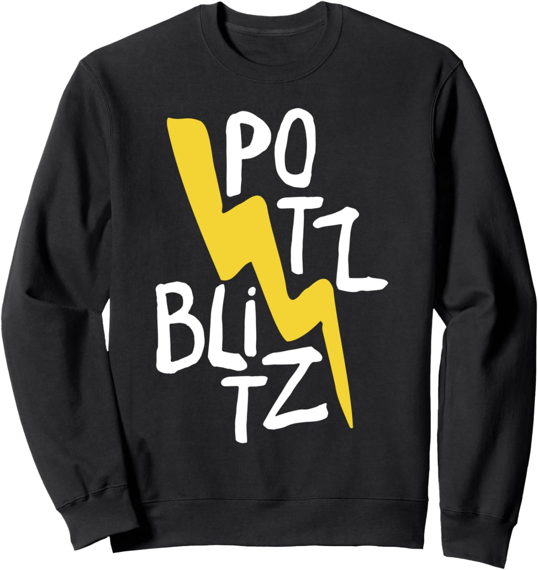 Potzblitz, lustiges altes deutsches Wort im Comicstyle Sweatshirt