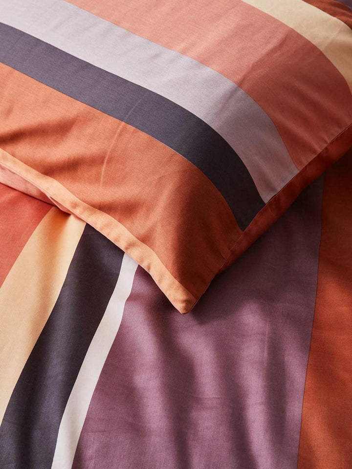 ESSENZA Wendebettwäsche Edith Satin Terra-Mauve Grösse 135x200 cm (80x80 cm), 401498-100DE-001