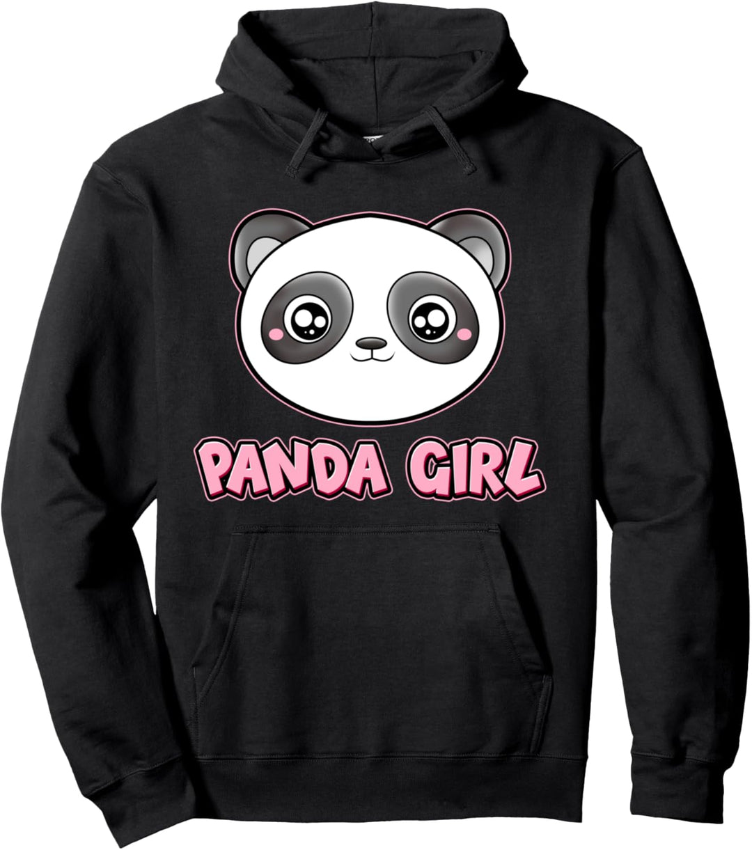 Spielerisches Panda Mädchen Pandas Pandabären Panda Girl Pullover Hoodie