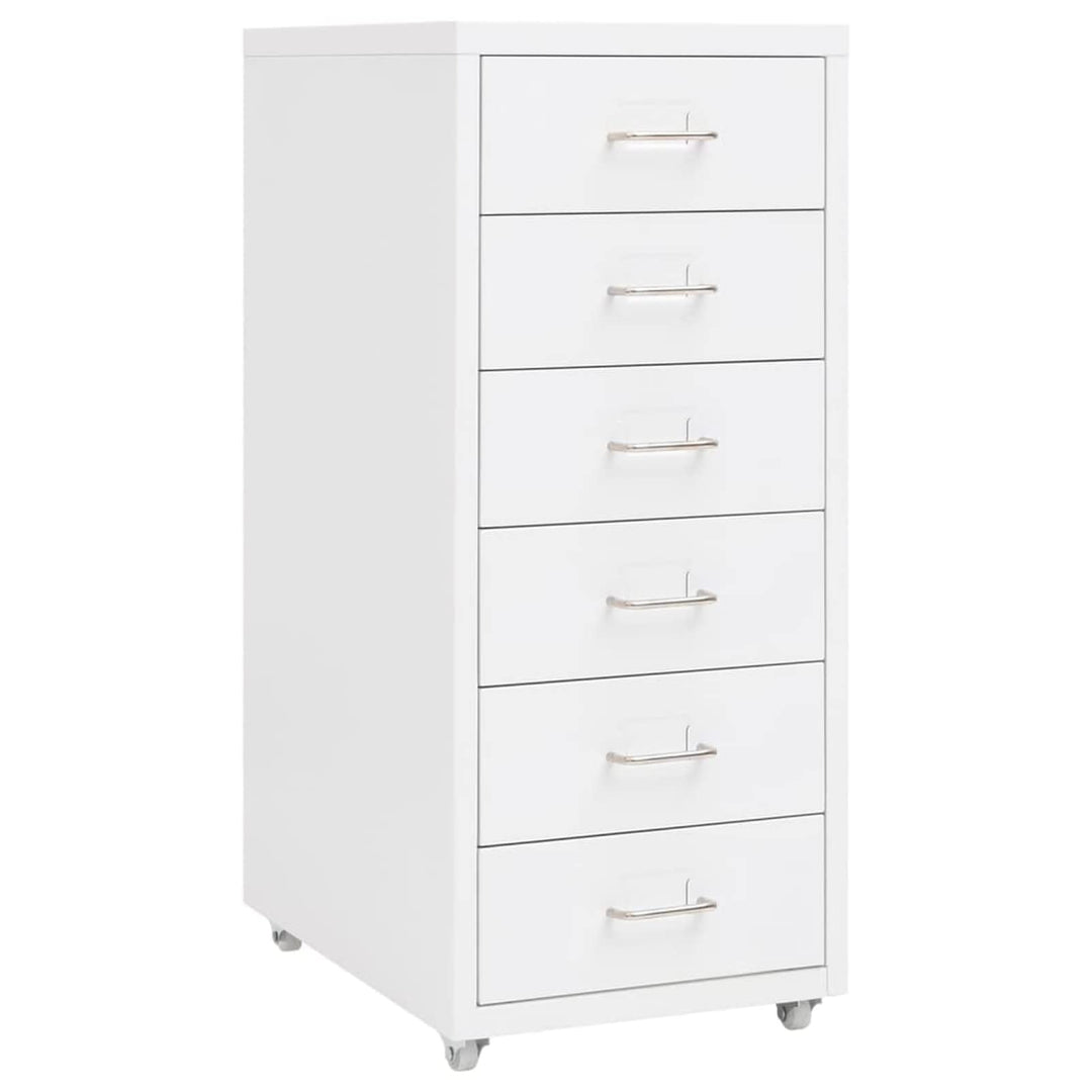 Tidyard Aktenschrank mit Rollen Büroschrank Schubladenschrank Stahlschrank Universalschrank Schrank