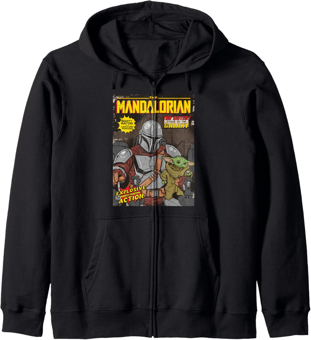 Star Wars Mandalorian & The Child Comic Book Cover Kapuzenjacke
