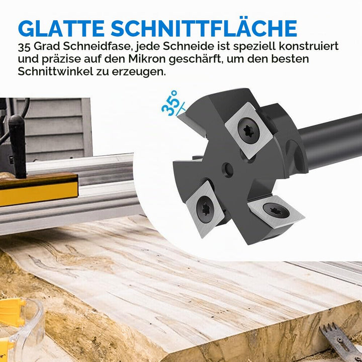 BALUGAEA Planfräser 12mm Schaft Durchmesser 45mm 4 Zähne Hobelfräser Abflachfräser Planfräser für Ob