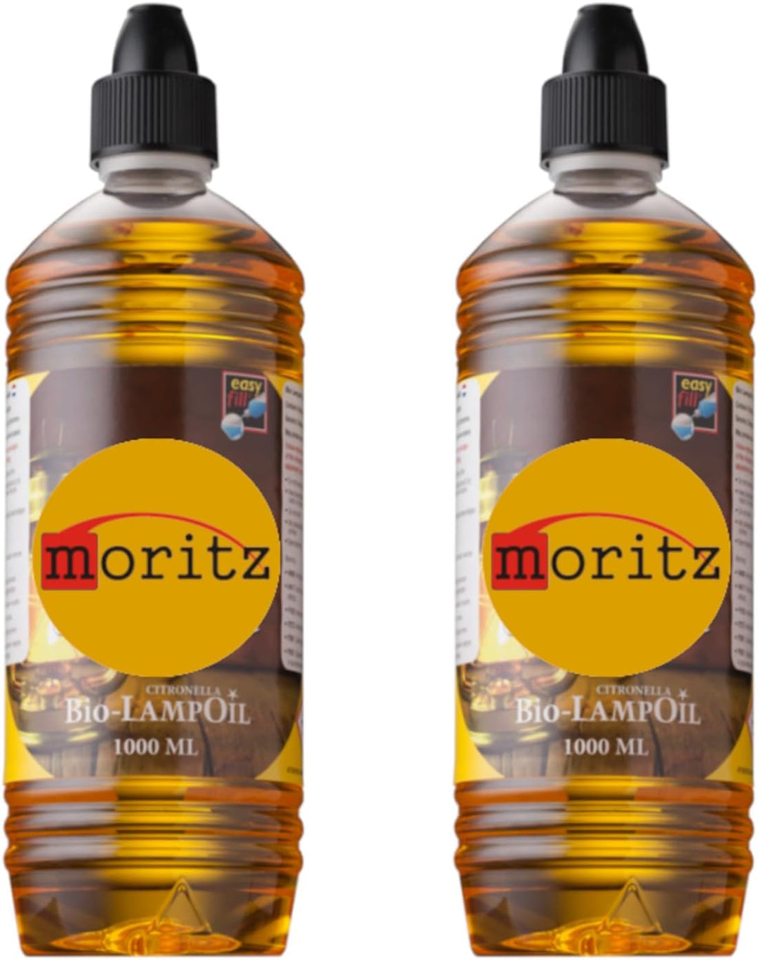 2 x 1000 ml Moritz Bio Lampenöl Citronella Biologisches Lampenöl, 2
