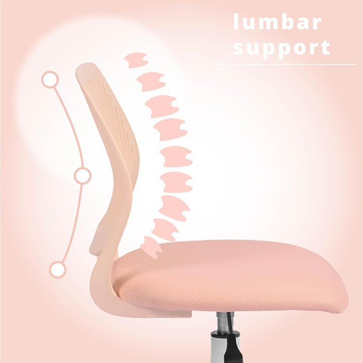 FurnitureR 2X Höhenverstellbarer Drehstuhl - Ergonomischer Schreibtischstuhl für Kinder/Jugendliche,