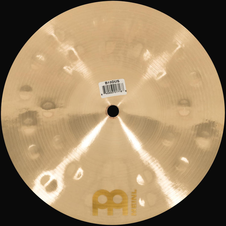 Meinl Cymbals Byzance Dual Splash 10 Zoll (Video) Schlagzeug Becken (25,40cm) B20 Bronze, Naturbelas