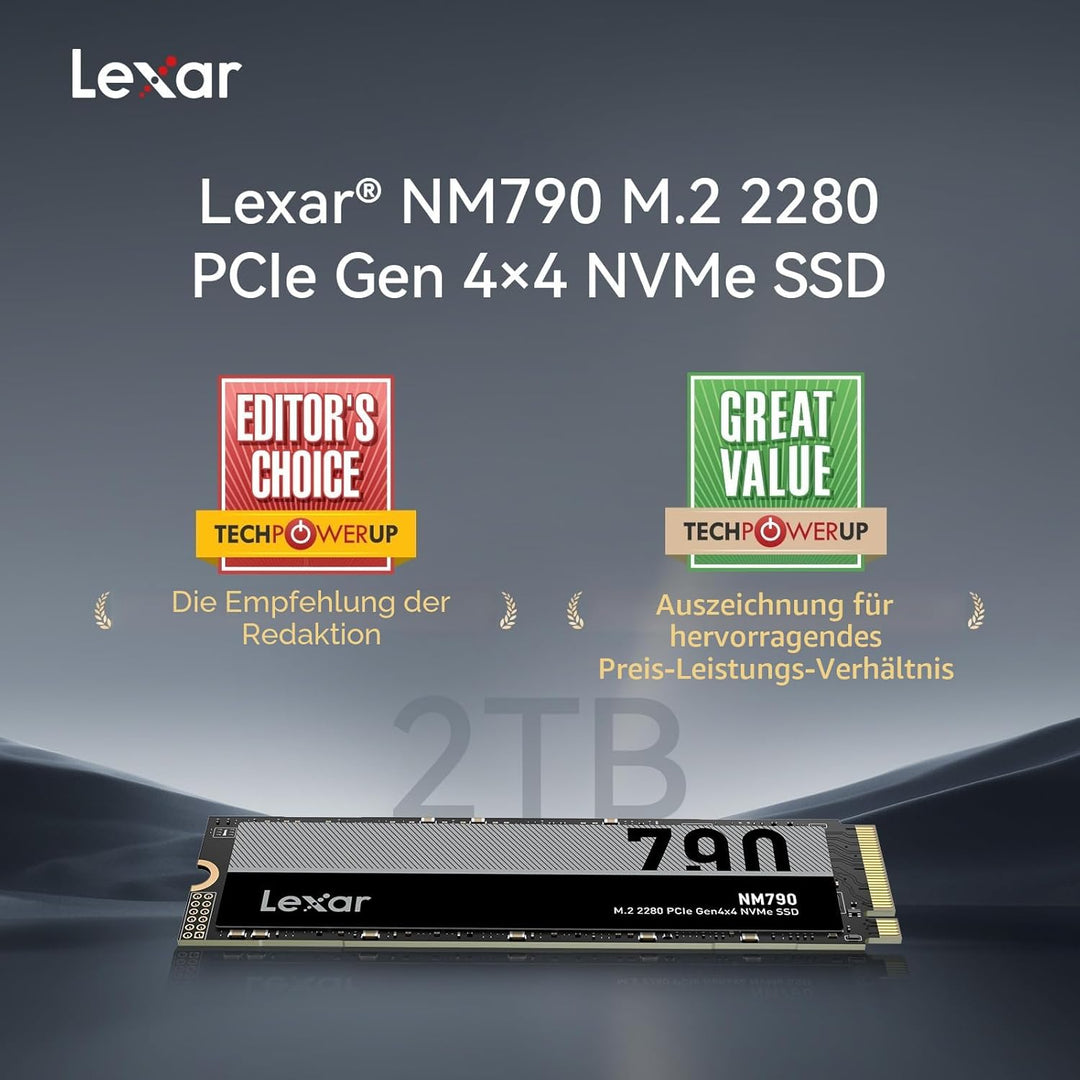 Lexar SSD 2TB 7400/6500 NM790 M.2 Lex NVME, 2TB