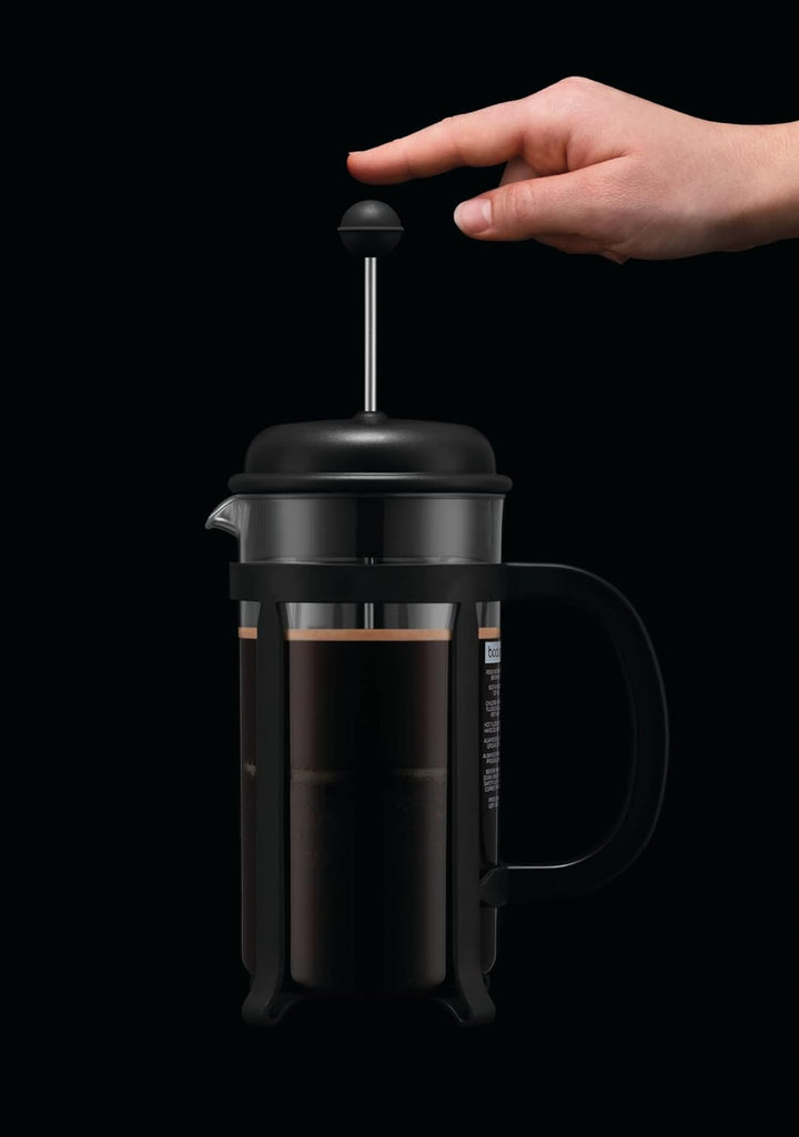 BODUM JAVA Kaffeebereiter, Kunststoffrahmen und Deckel, 8 Tassen, 1,0 l, SAN, Black L Black, L Black