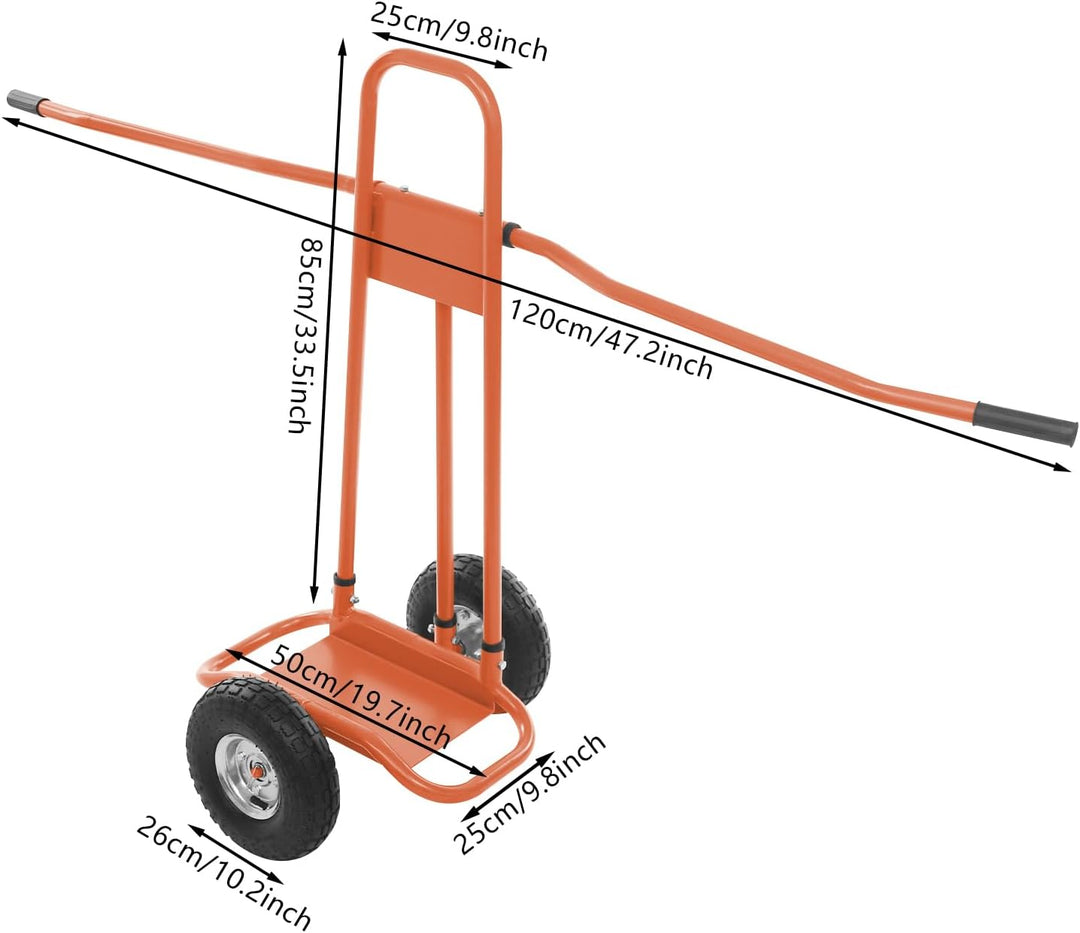 Plattenwagen bis 220 kg, Schwerlast Plattentransportwagen für Rigips, Sperrholz &amp; Platten, Plattenka