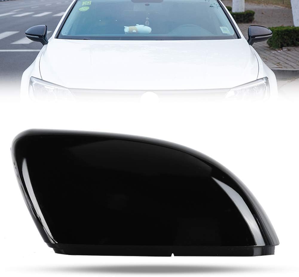 Automobile Rückspiegelschale, ABS schwarze Auto rechte Rückspiegelschale für Golf Spiegelkappe 6 Gol