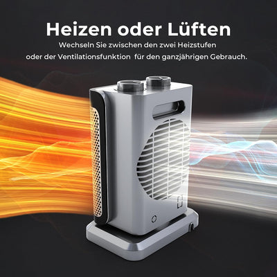 BALTER Heizlüfter Energiesparend Leise, 1500W Heizstrahler, Heizung innenraum Bad, 15°C - 35°C, 3 St