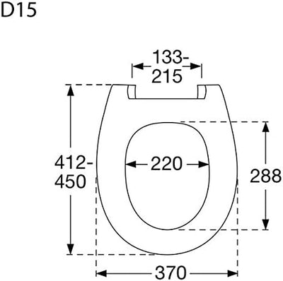 Pressalit 556000-D15999 WC-Sitz Calmo