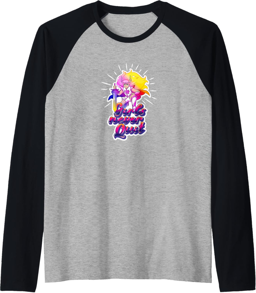 She-Ra Girls Never Quit Raglan