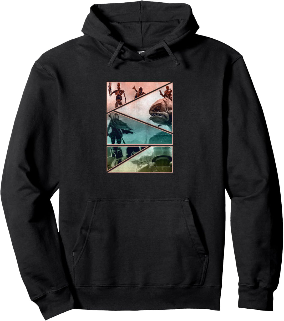 Star Wars Mandalorian Panel Slice Pullover Hoodie