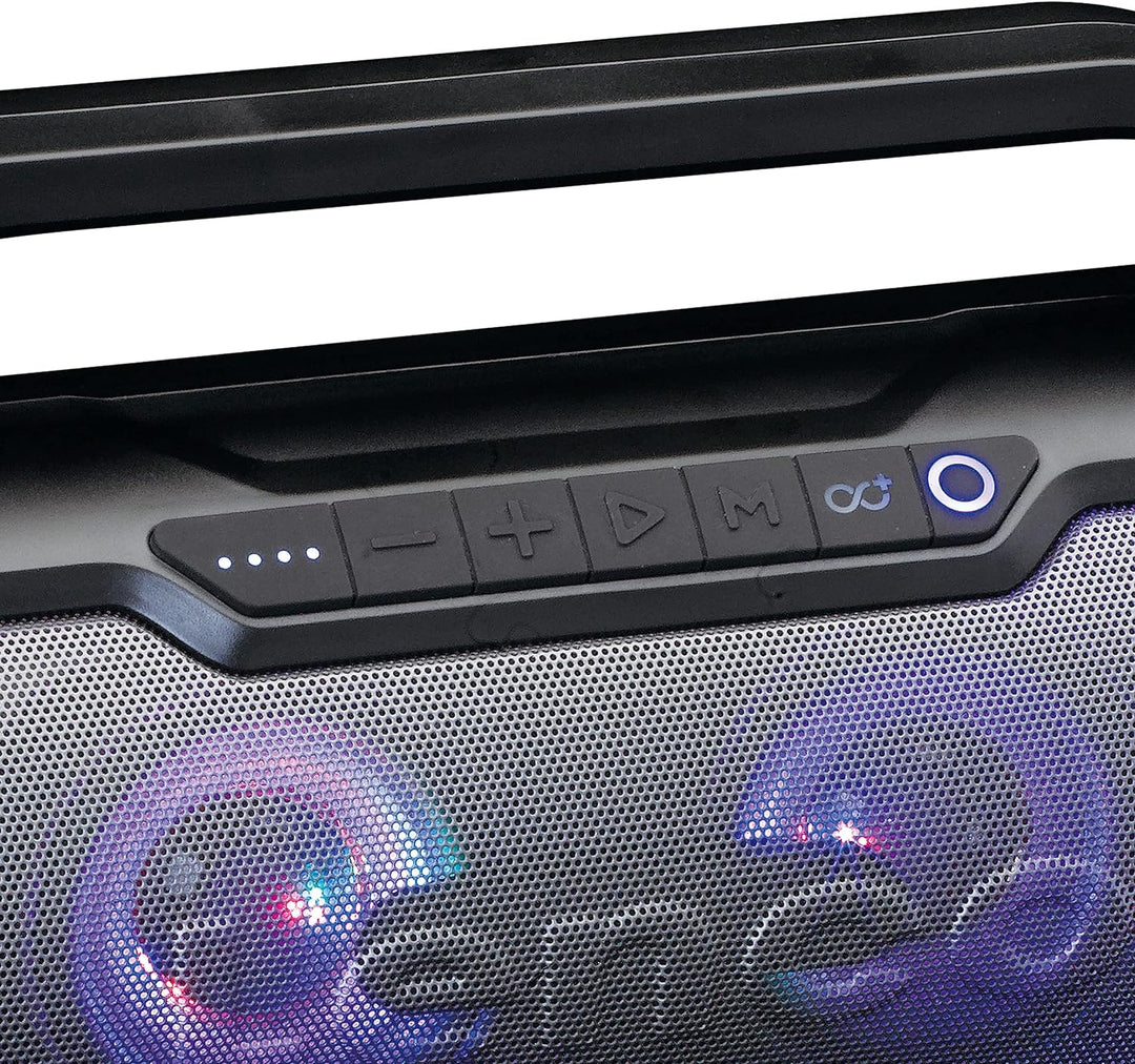 Lenco SPR-070 Boombox - IPX5 Wasserdichte Bluetooth Boombox - integrierter 3000mAh Akku - 2 x 12 Wat