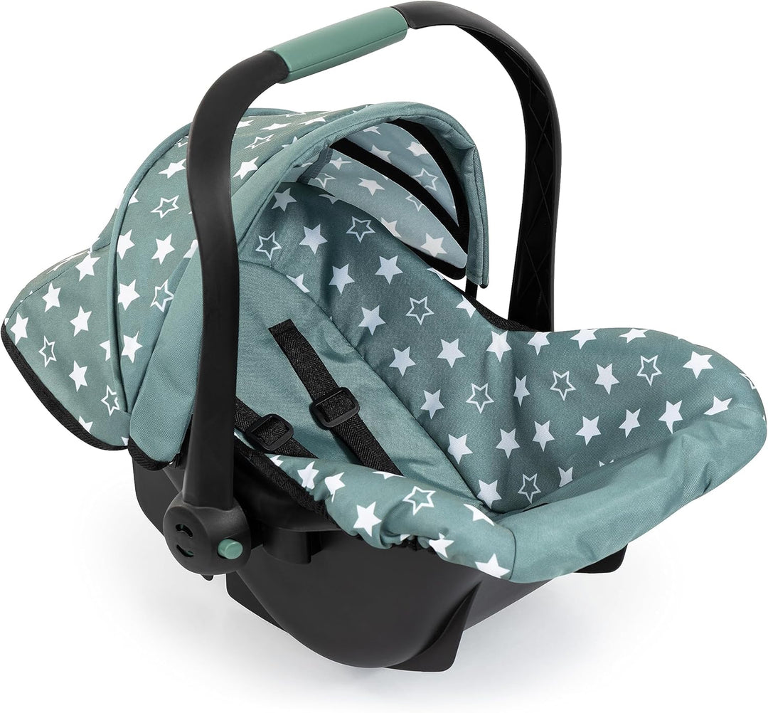Bayer Design 67958AA Puppenautositz EasyGo, Puppensitz, Puppenzubehör, mit Gurt, Dach, verstellbarem
