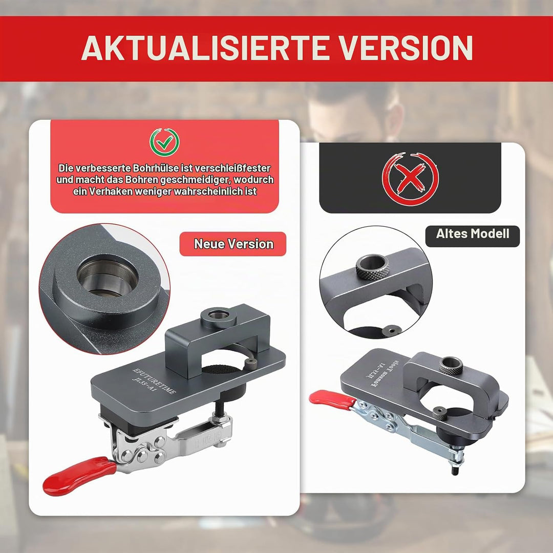 EFUTURETIME 35mm Bohrschablone Türbeschlag Set Schablone Topfscharnier Bohrlehre, Verdeckte Scharnie