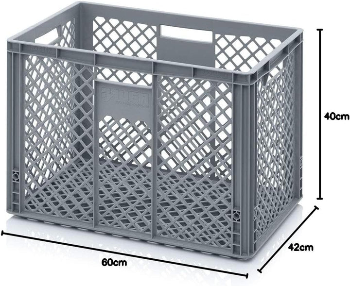 Auer Packaging Eurobehälter 60 x 40 x 42 durchbrochen, Bäckerkiste Gemüsekiste grosse Plastikbox Eur