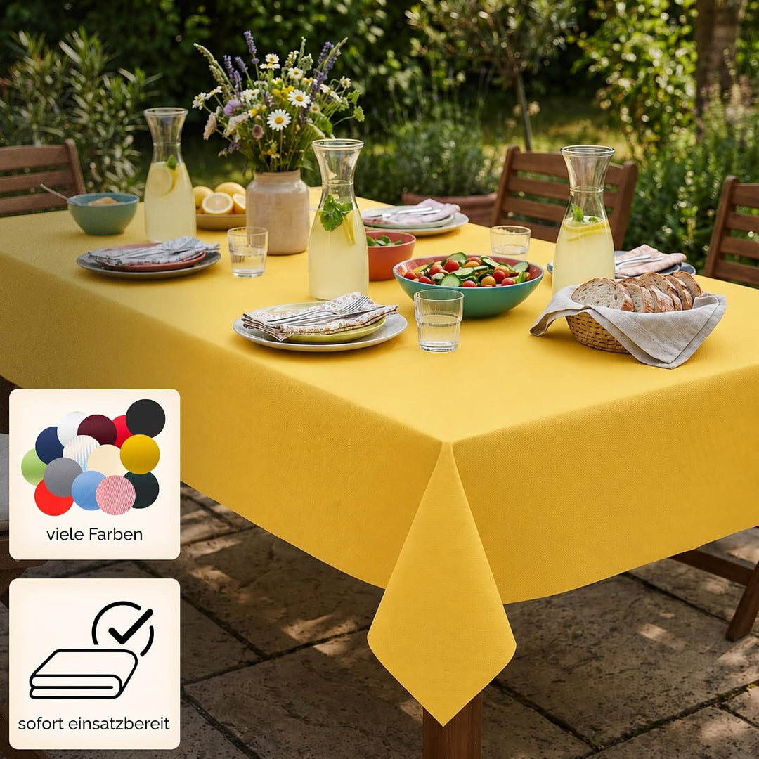 Sensalux Tischdecke, abwaschbar, Vorteilspack, 10 Stück, 1m x 2,5m, Grau 1m x 2,5m Grau, 1m x 2,5m G