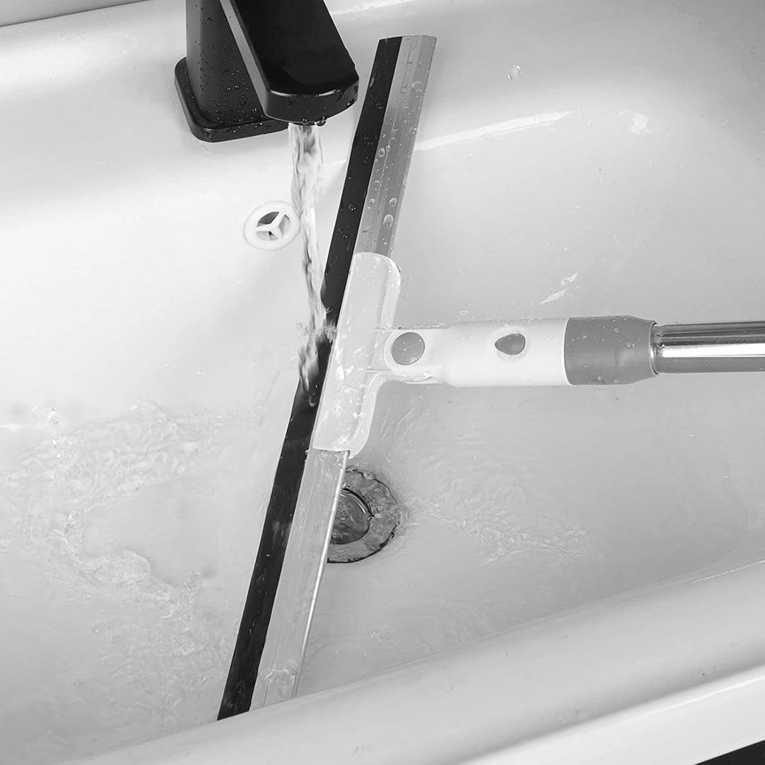 Wasserschieber Abzieher Boden Bodenabzieher Dusche Duschabzieher Langer Stiel, Fensterabzieher Mit S