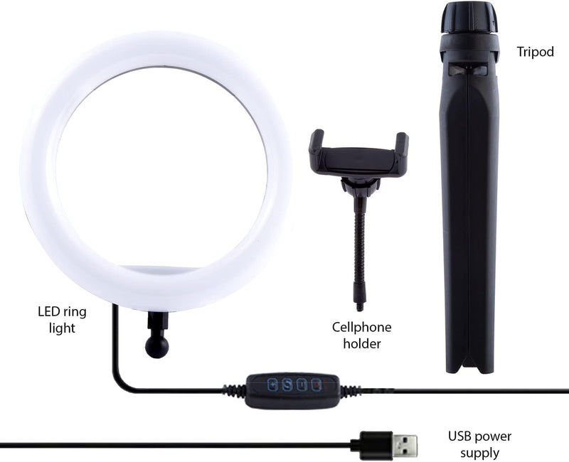 Canal Toys - Studio Creator Starter-Set für professionelle Videos, 3 Modi, mit Stativ, INF 019, Weis