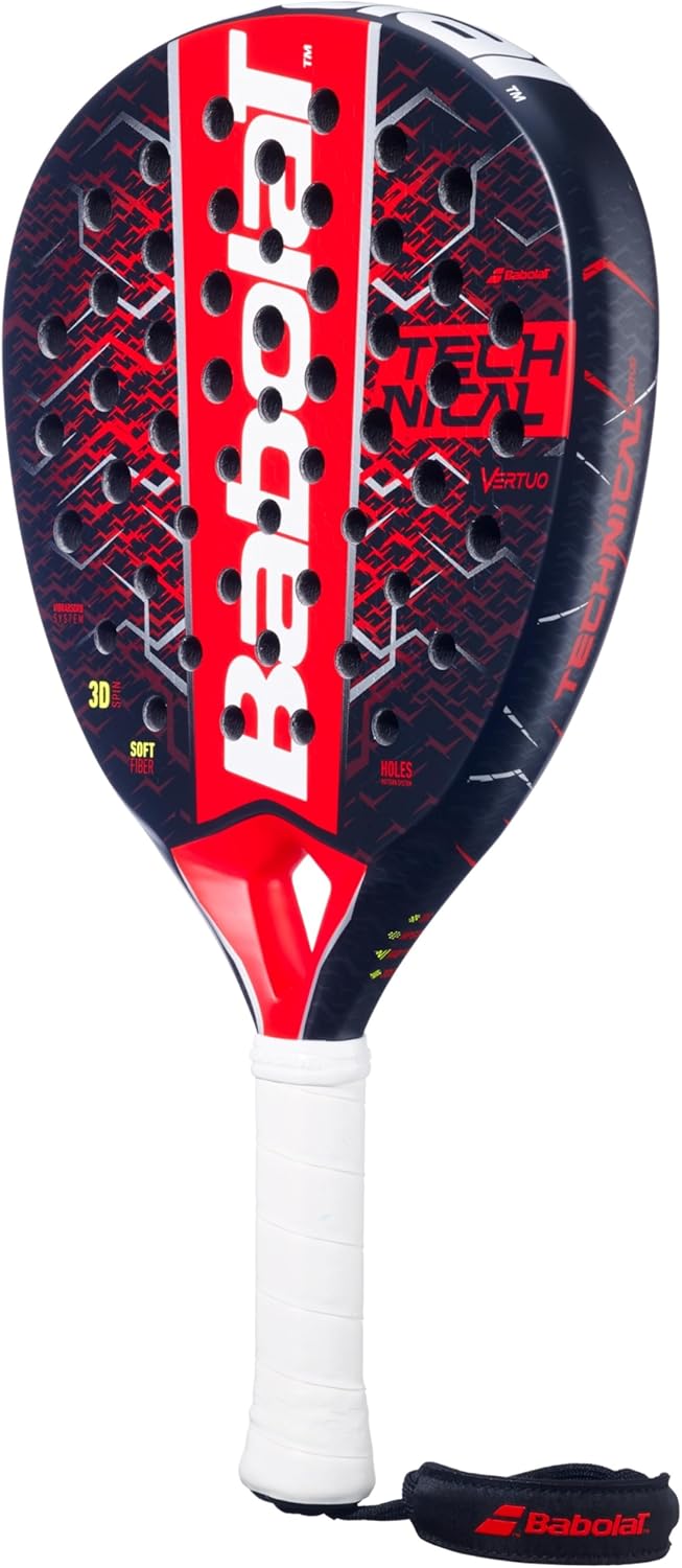 Babolat, Griff für Schläger Modell Technical Vertuo, Einheitsgrösse, Farbe Rot, Ideal für technische