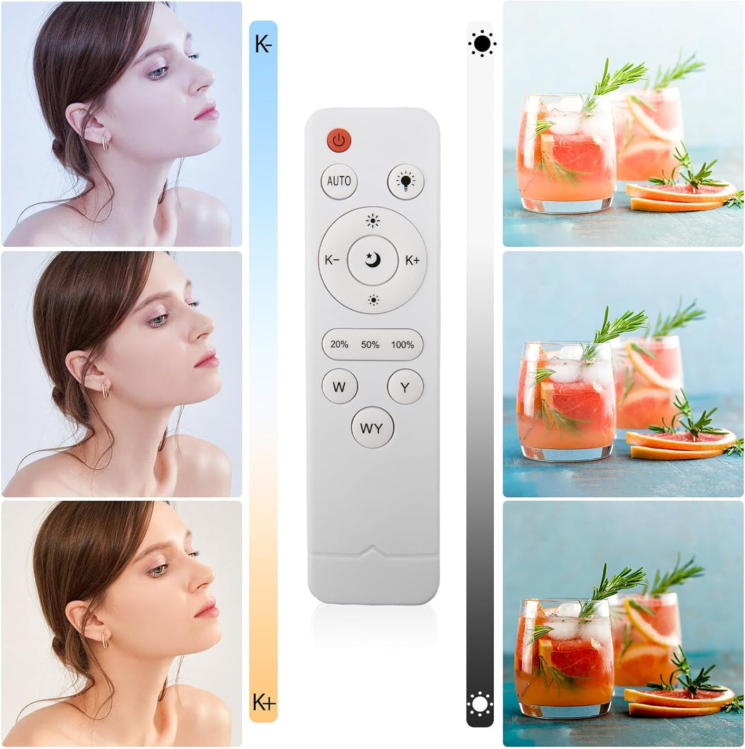 Andoer Fotografie Studio Licht Kit: 40x40 cm Softbox Beleuchtungsset mit 85W, 2800K-5700K Zweifarbig