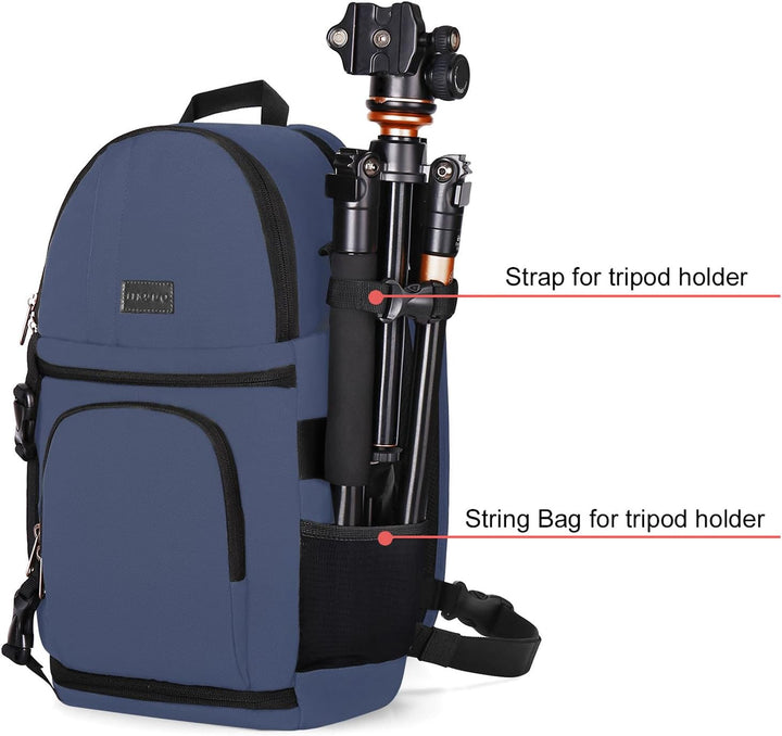 MOSISO Kameratasche Brust, DSLR/SLR/Spiegellose Kamera Rucksack Tasche Stossfester Fotografie Rucksa