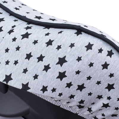 JYOKO Kids Abdecken Gepolsterte Universal für Babyschale (Black Star) Grau, Grau