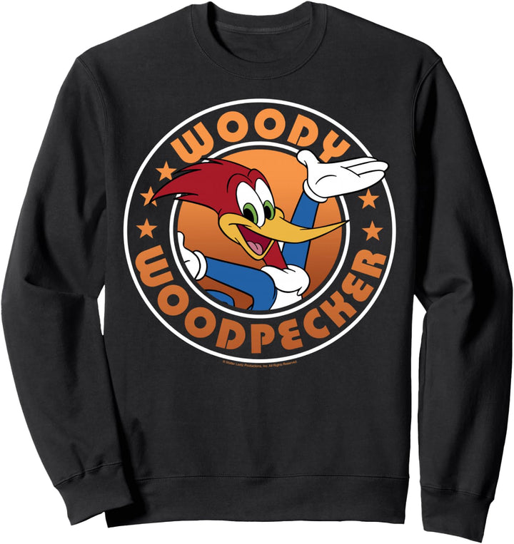Woody Woodpecker Circle Text Portrait Sweatshirt