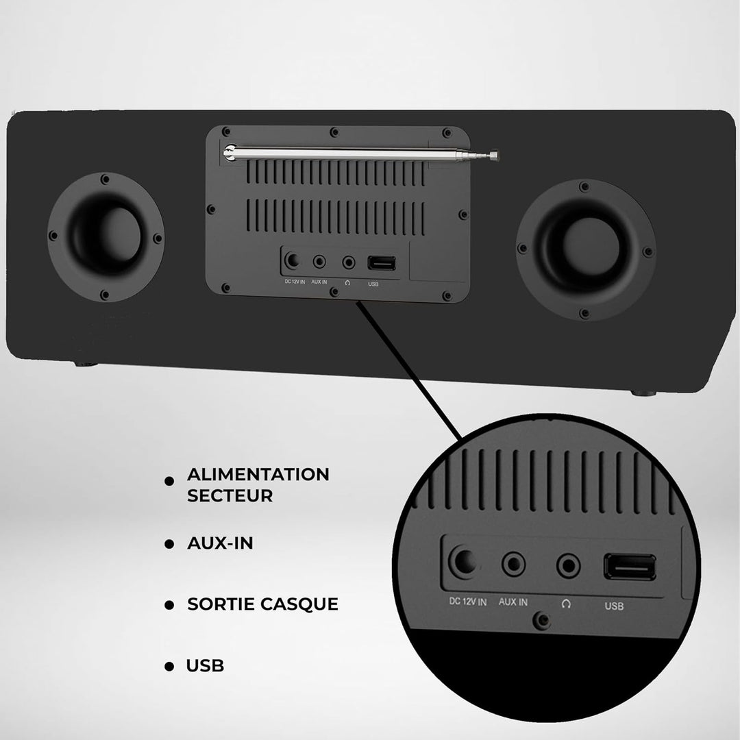 Denver MIR-270B Internet CD-Radio Internet, DAB+, UKW AUX, Bluetooth®, CD, Internetradio, UKW, schwa