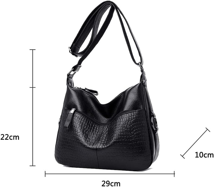 Coolives Damen Umhängetasche Handtasche aus PU-Leder Mode Tasche Schultertasche Leichte Taschen Schu
