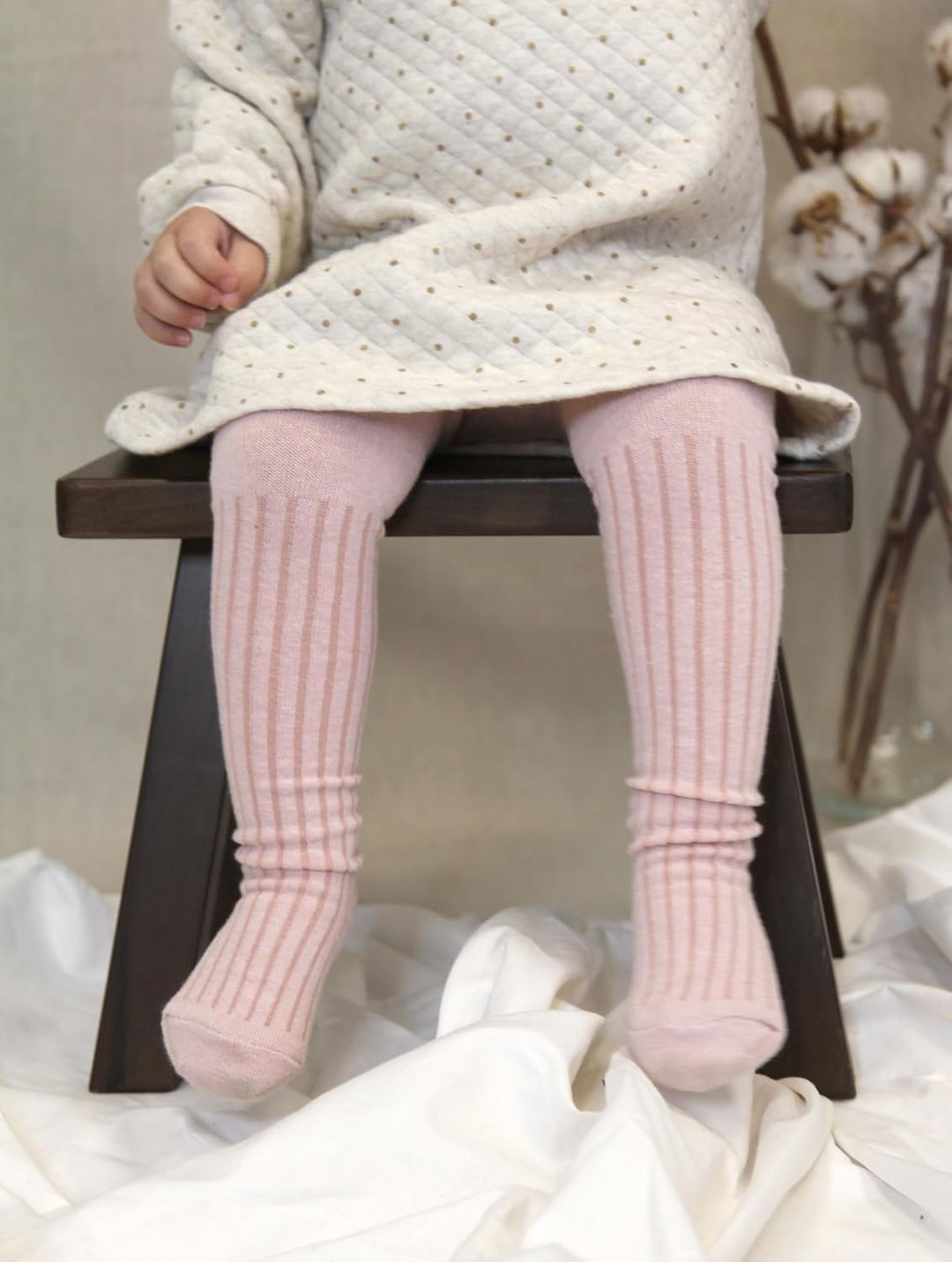 Tiny One Strumpfhose Baby &amp; Kinder | Allergenfrei Bio Baumwolle | Elastische Babystrumpfhosen mit Ru