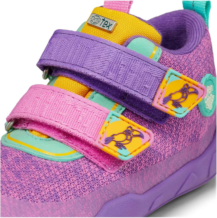 Affenzahn Barfussschuh Baumwolle Lucky Klettverschluss Vegan rutschfest Flexibel Reflektierend für d