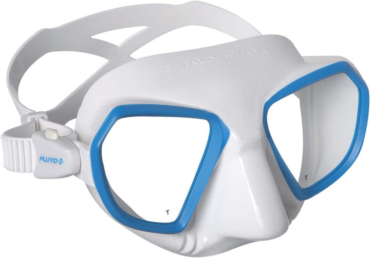 Fluyd Noah Tauchmaske Unisex Erwachsene, Weiss/Blau
