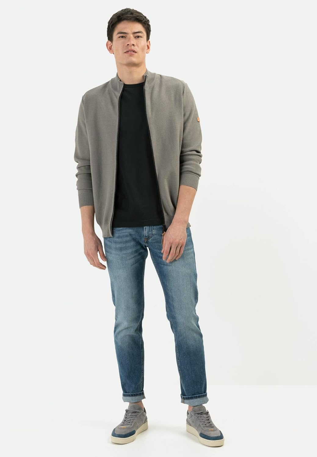 camel active Herren Slim Fit fleXXXactive® 5-Pocket Jeans 31W / 32L Blau, 31W / 32L Blau